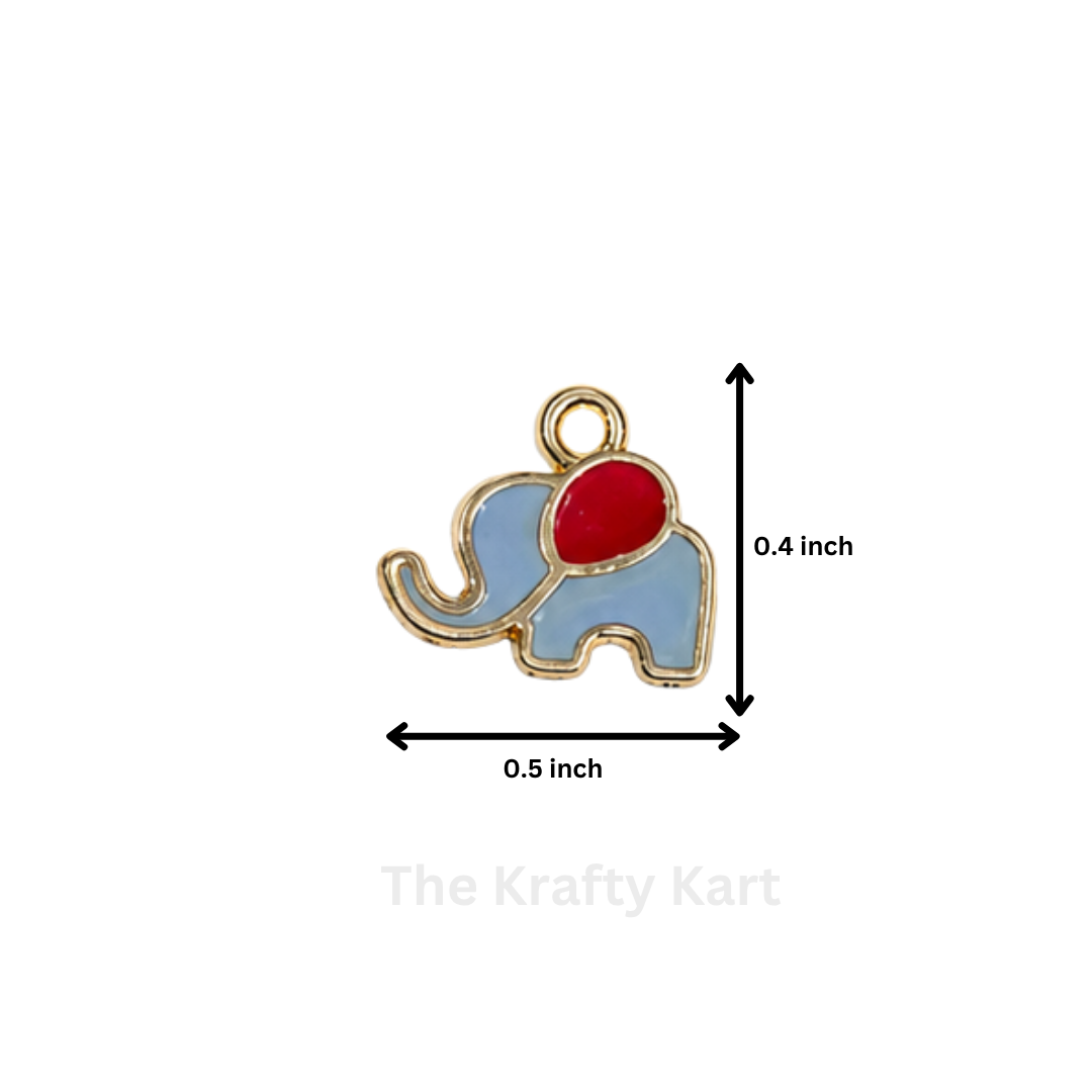 Anti-Tarnish Elephant Charm Pendant (B)
