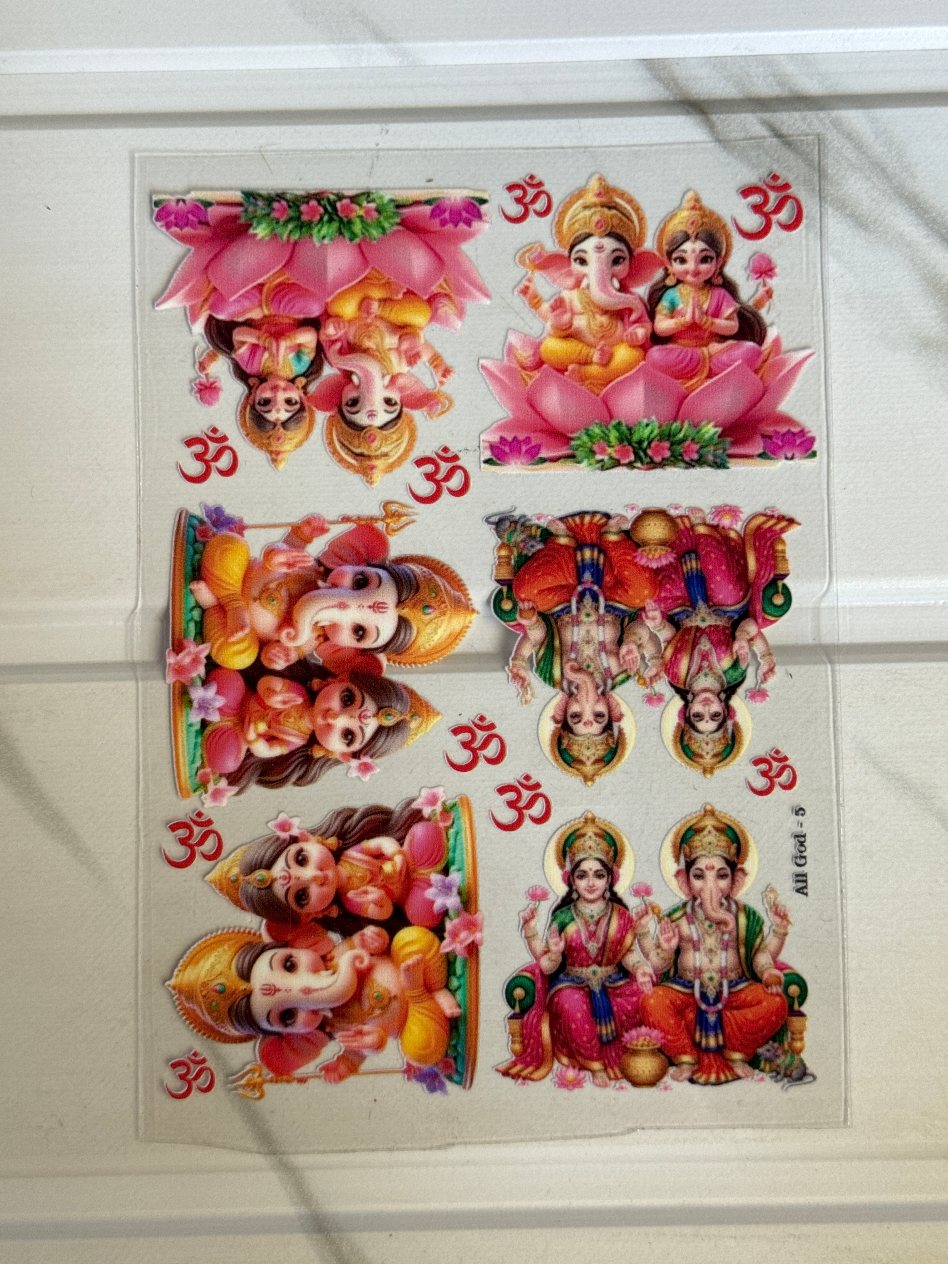 Ganeshji & Lakshmiji - Peel Of Sticker