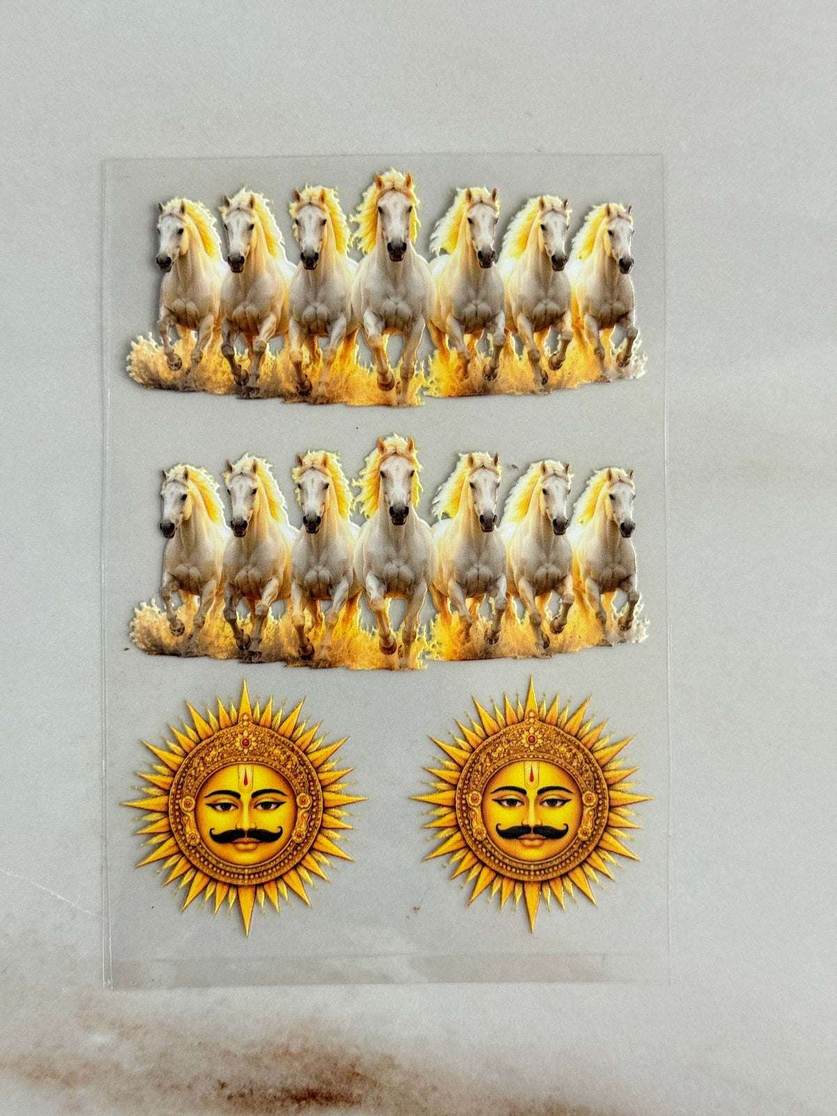 7 Horses - Peel Of Sticker