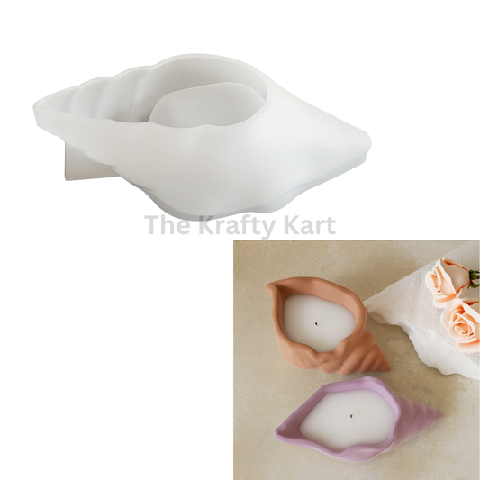 Divine Spiral Conch Candle Mould
