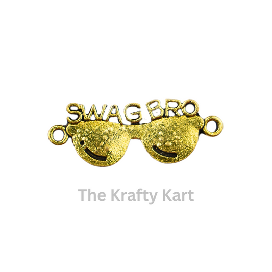 Golden Rakhi Charm - Swag Bro