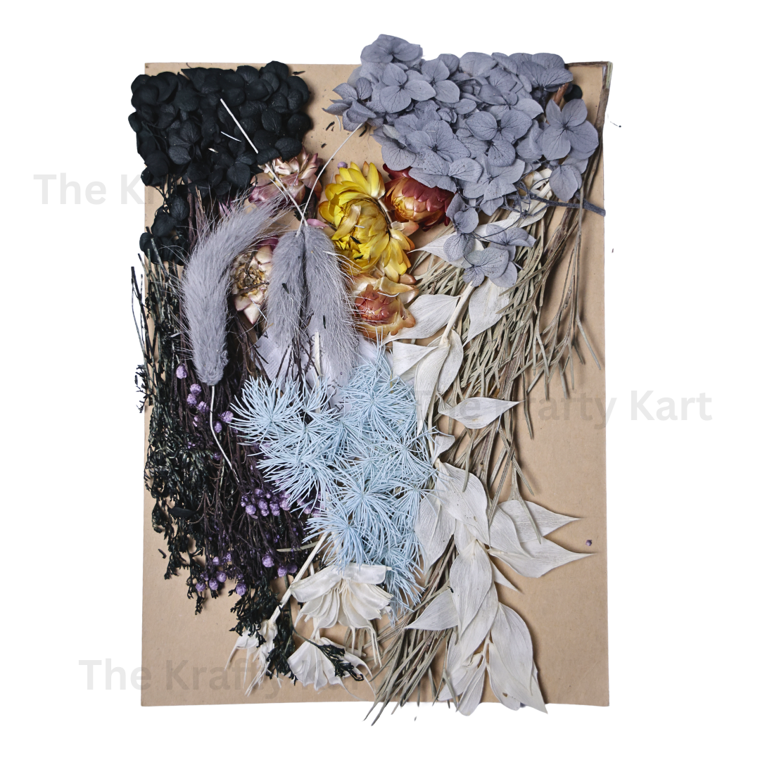 Black & Grey Dry Flower Packet