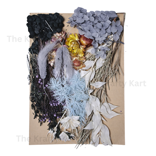 Black & Grey Dry Flower Packet
