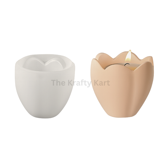 6 Petal Flower Candle Jar Mould