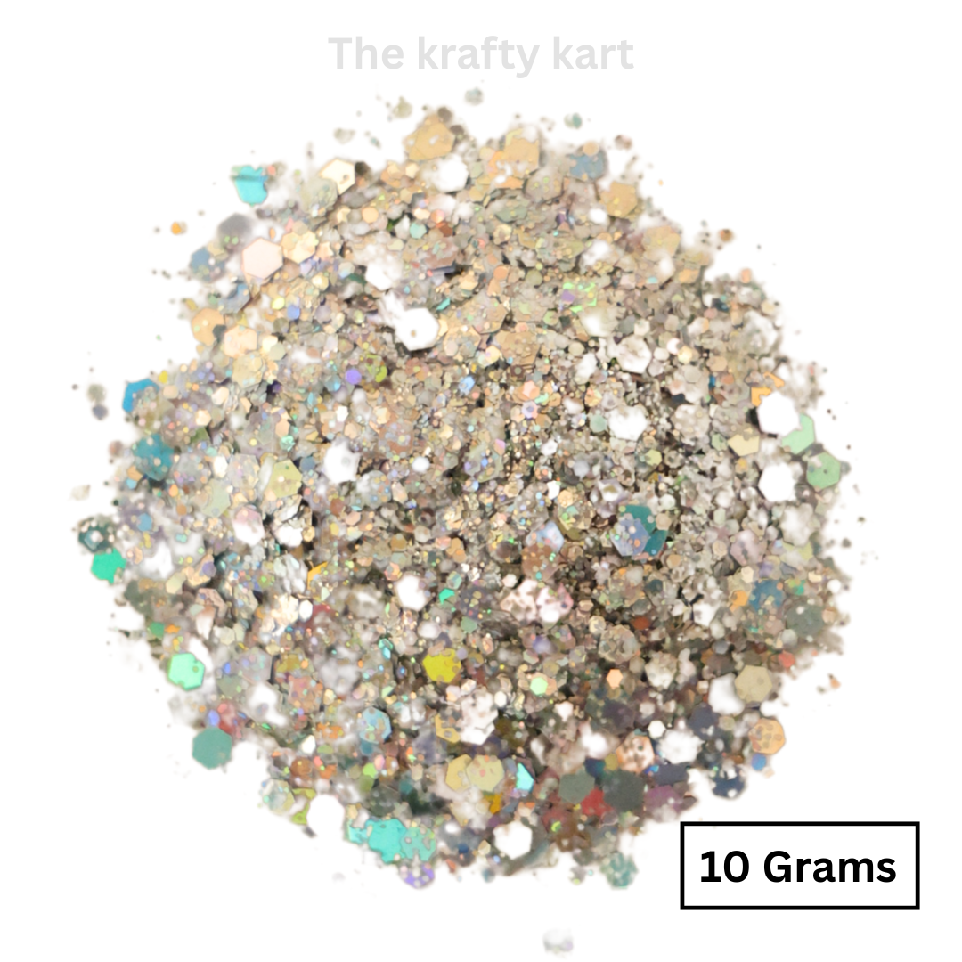 Glittery Hexagonal Chunks