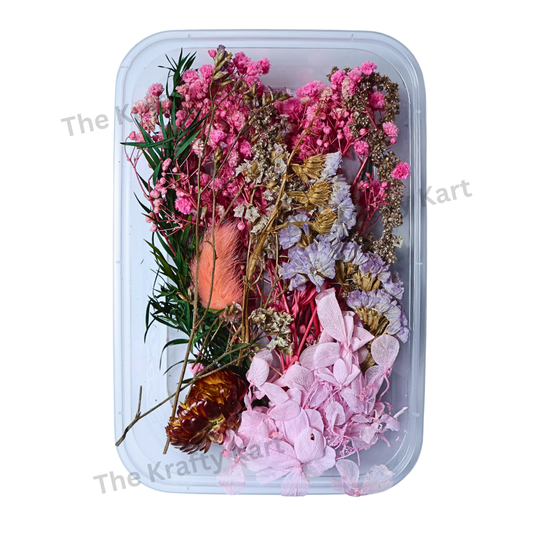 Pink Dry Flower Box