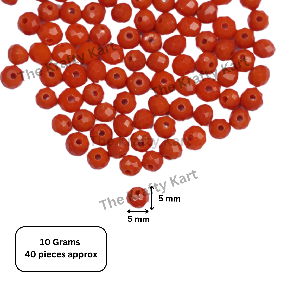 Diamond Round Beads (6mm)