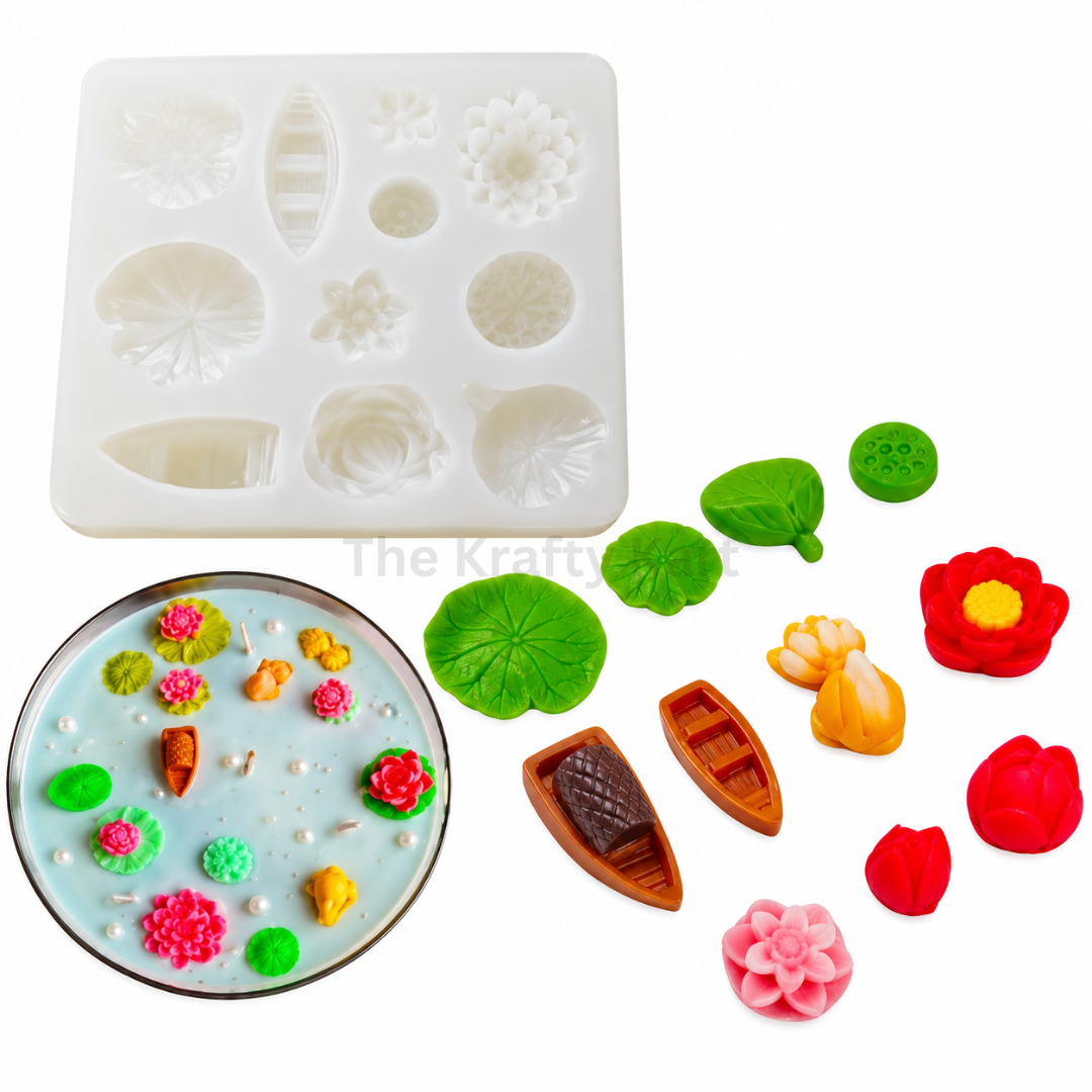 11 Cavity Flower Candle Mould