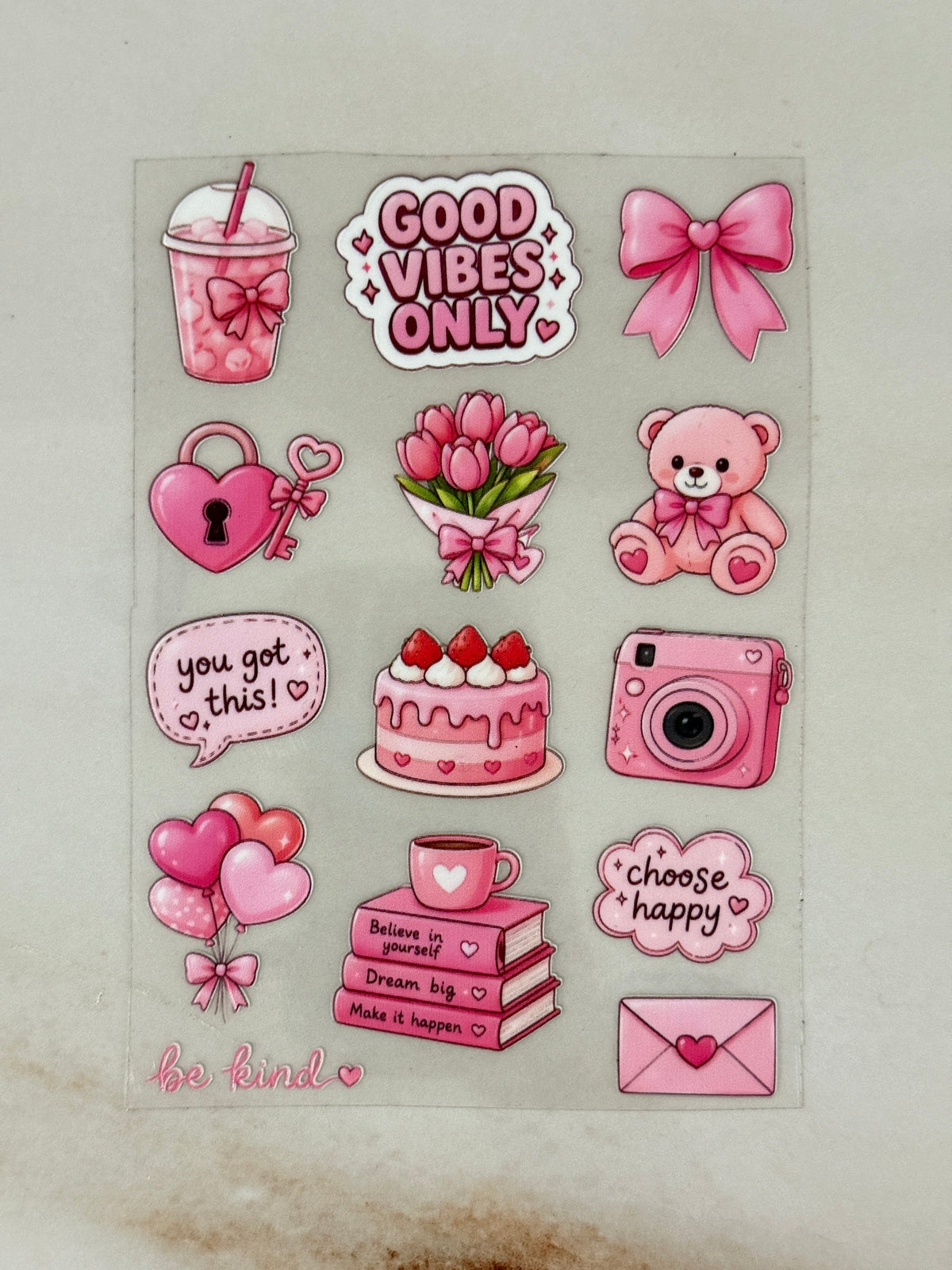 Aesthetic Pink - Peel Of Sticker