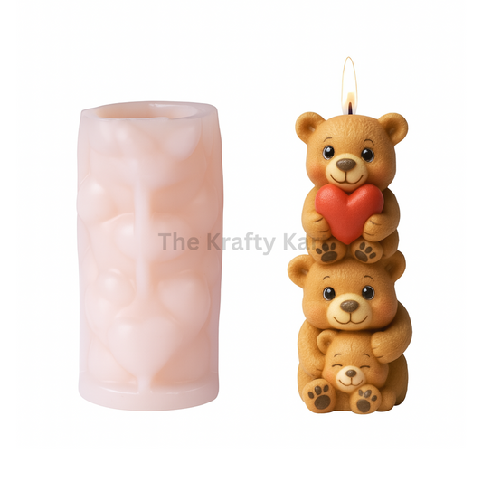 Teddy Bear Candle Mould (B)