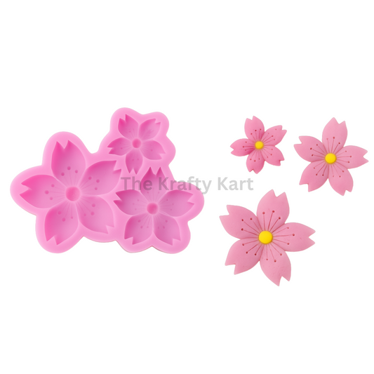 3 In 1 Pink Candle Mould