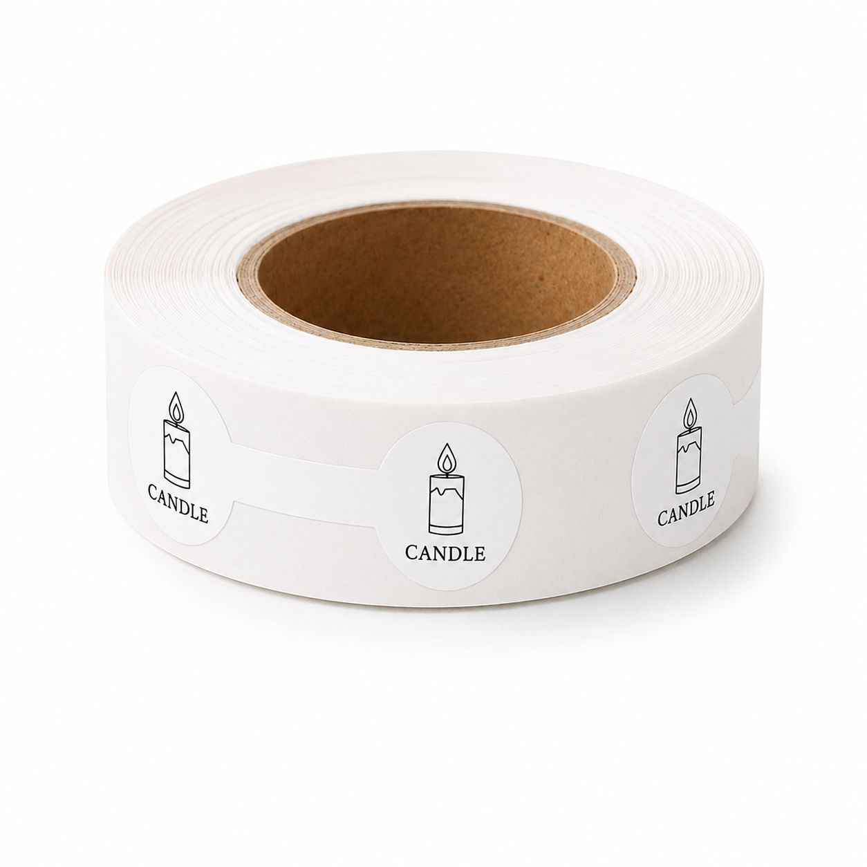 Round Candle Label Sticker Roll