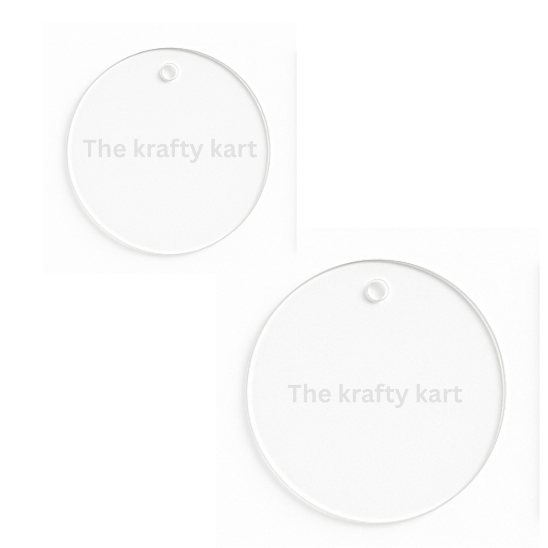 Round Transparent Keychain