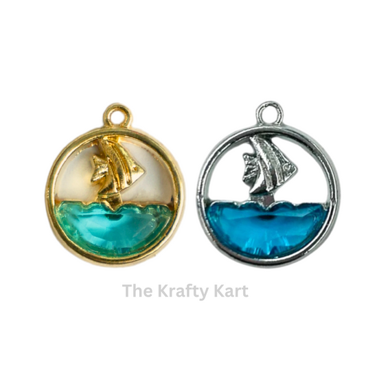 Anti-Tarnish Ocean Charm Pendant (A)
