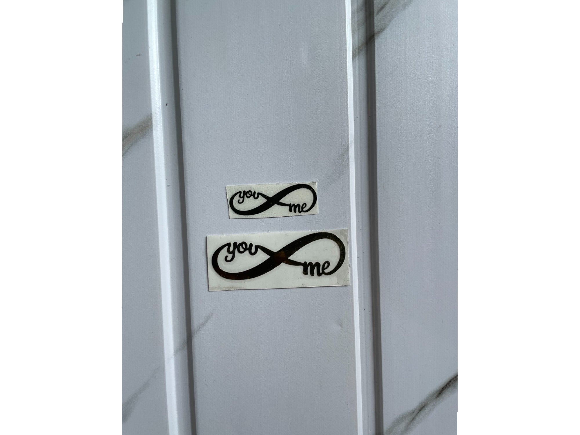 Infinity Meta Sticker Metal Sticker - You & Me (Infinity) | The Krafty Kart Wholesale Resin Store
