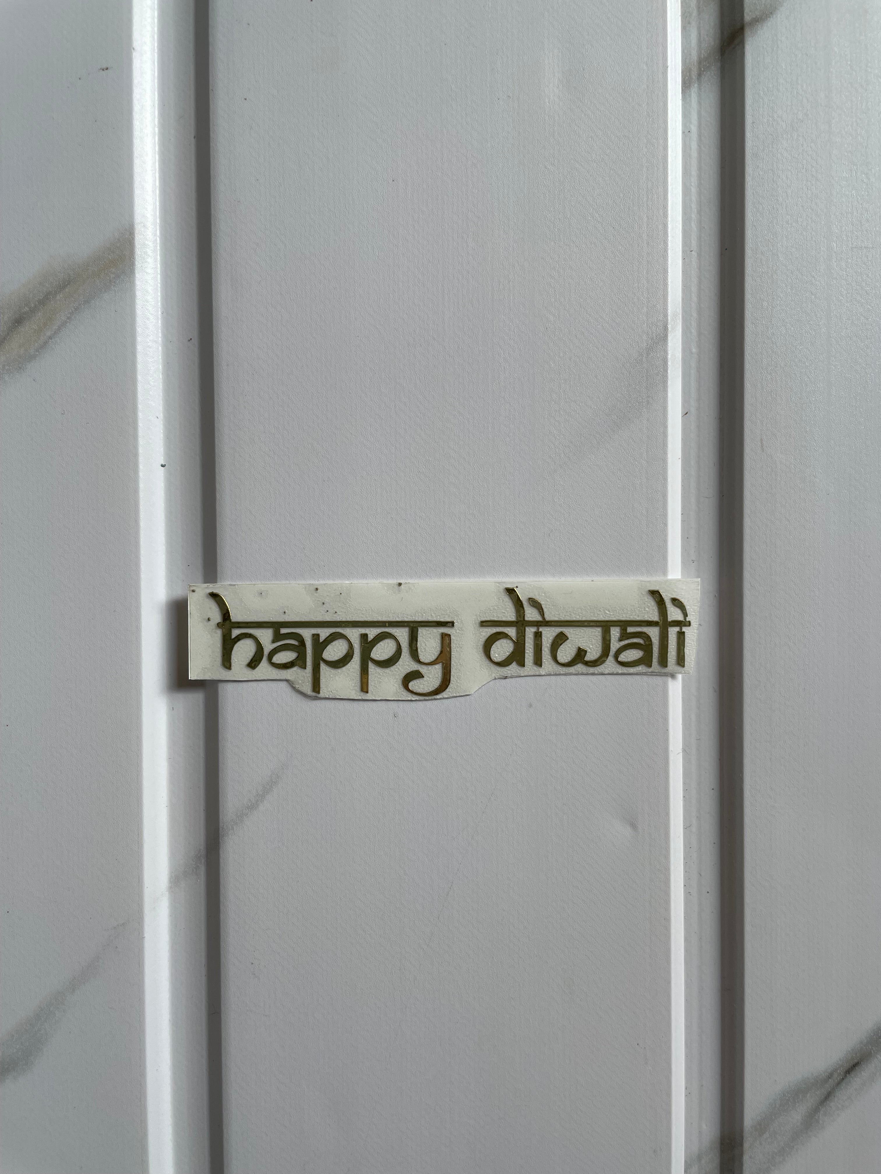 Metal Sticker - Happy Diwali (A)