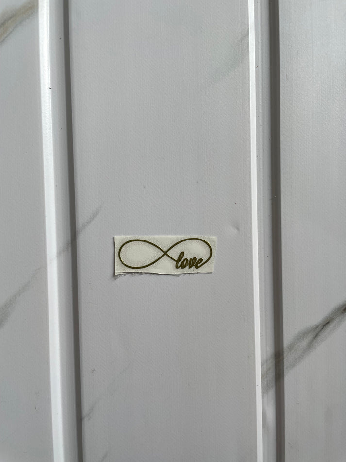 Metal Sticker - Infinity With Love | The Krafty Kart Wholesale Resin Store