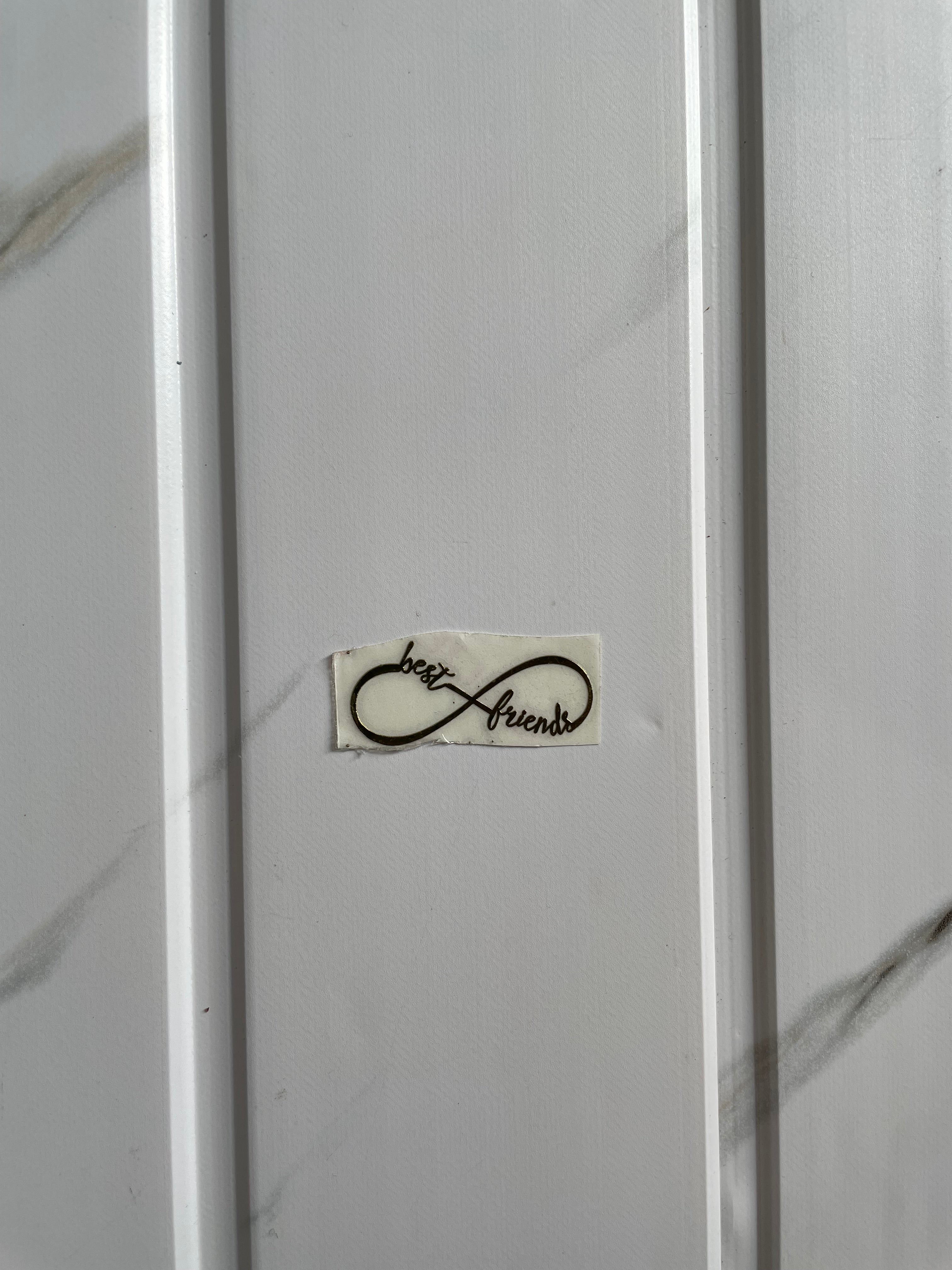 Metal Sticker - Infinity With Best Friend