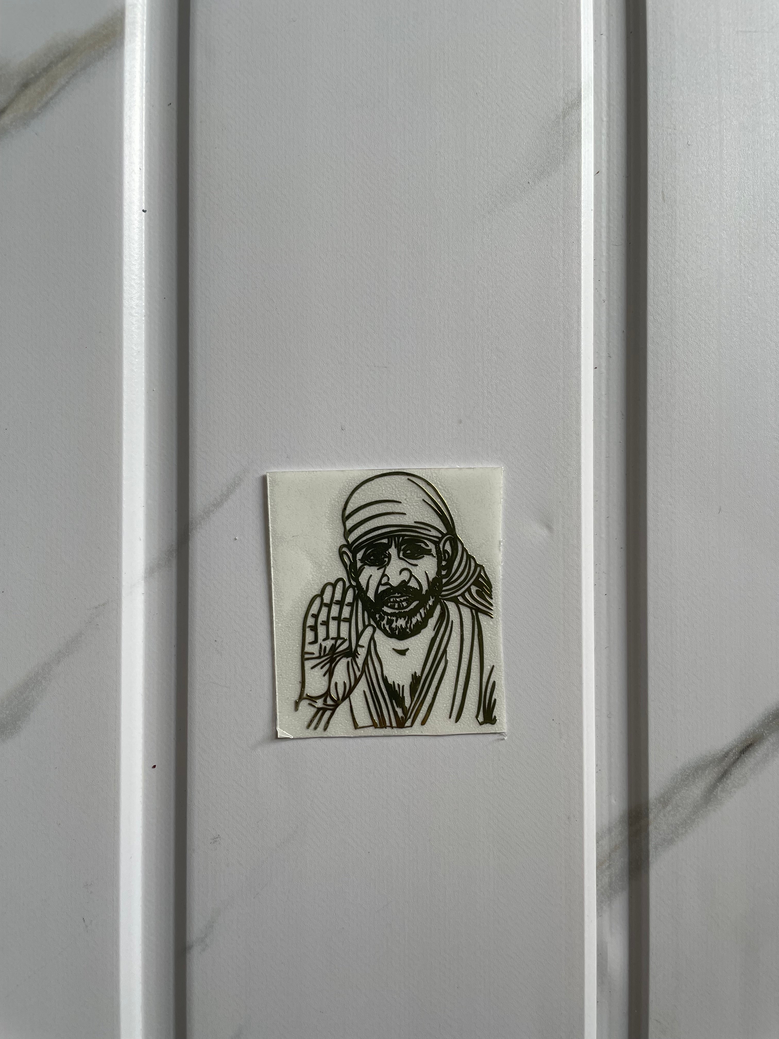 Metal Sticker - Sai Baba