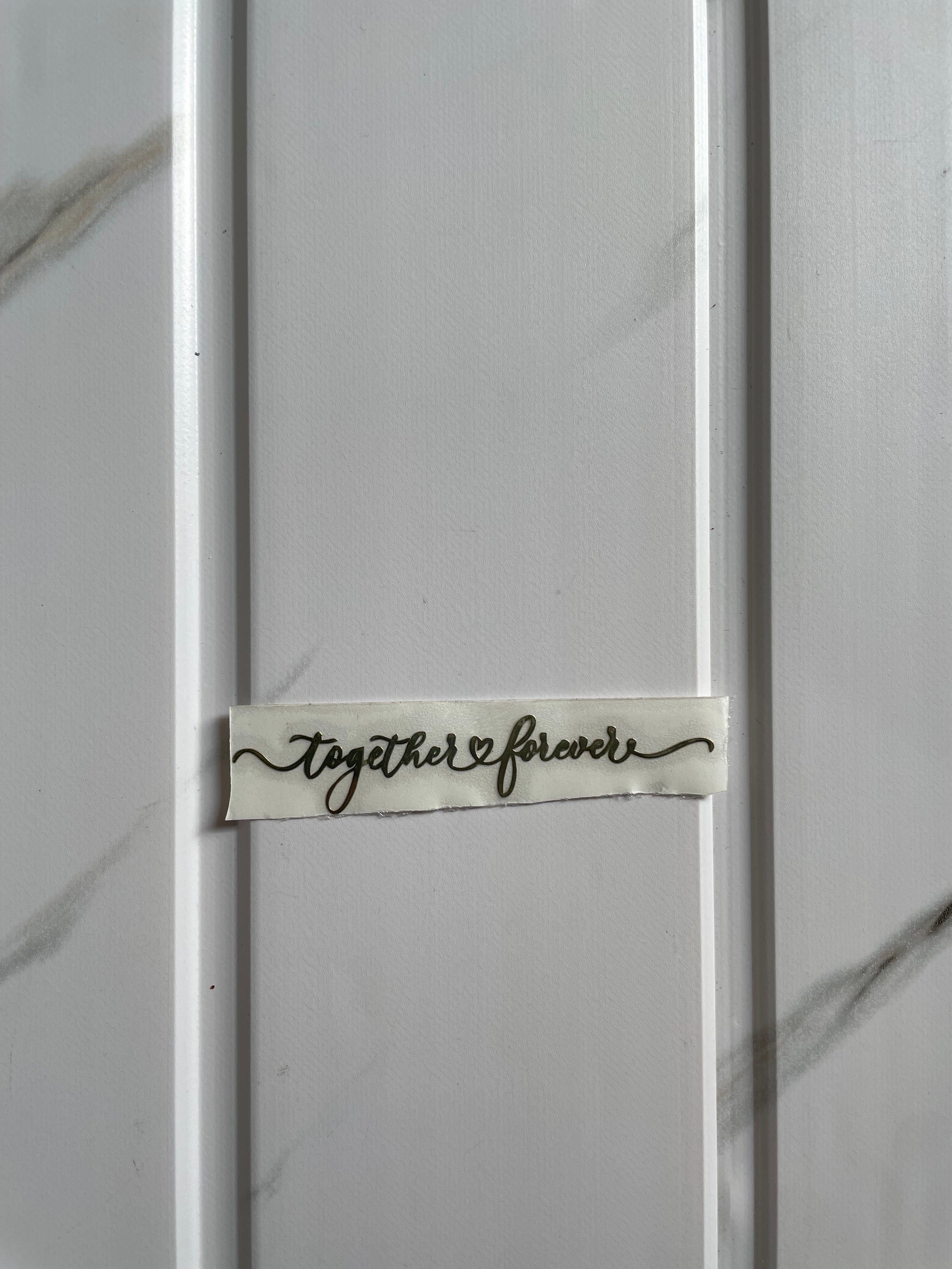 Metal Sticker - Together Forever