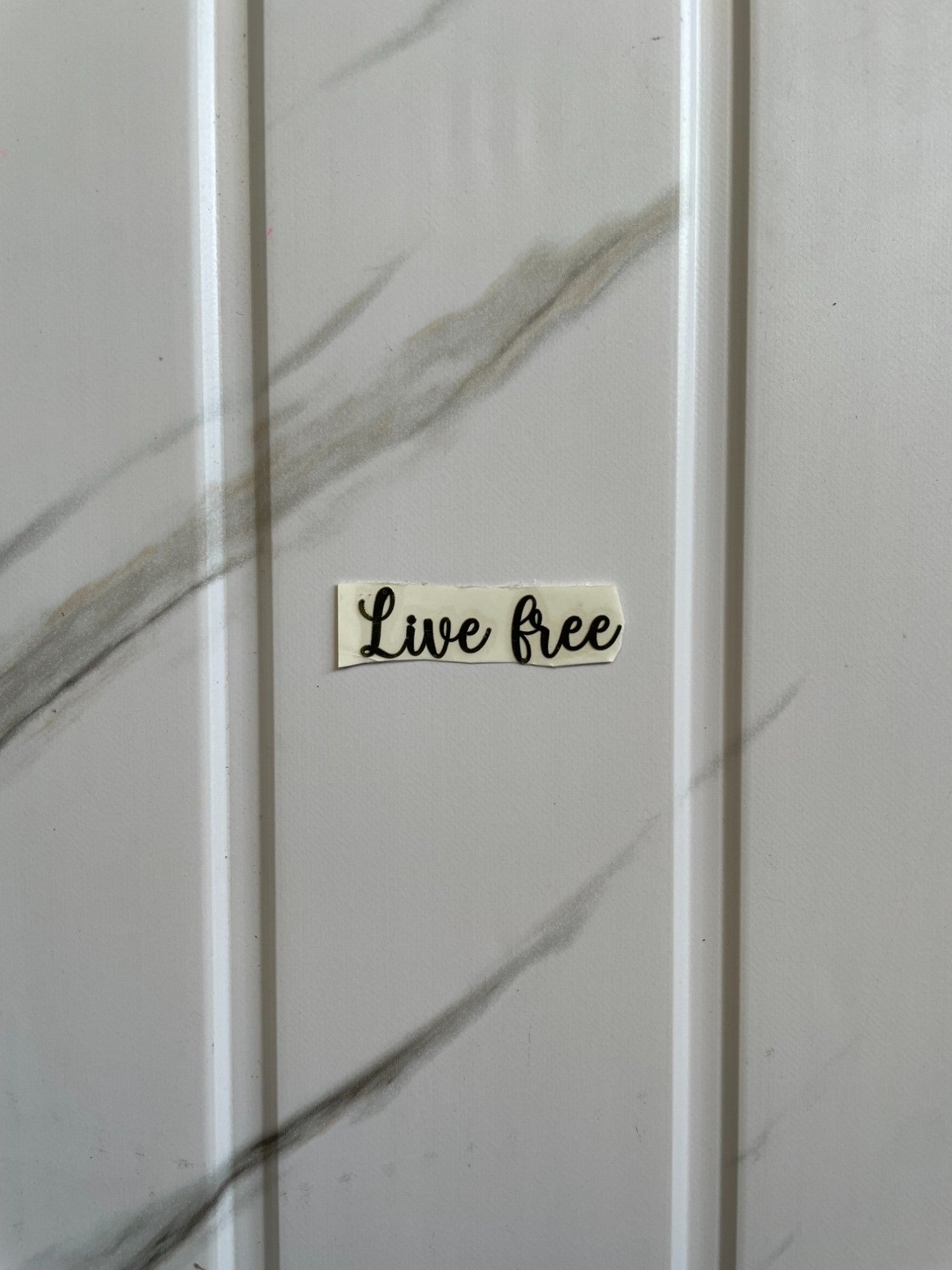 Metal Sticker - Live Free