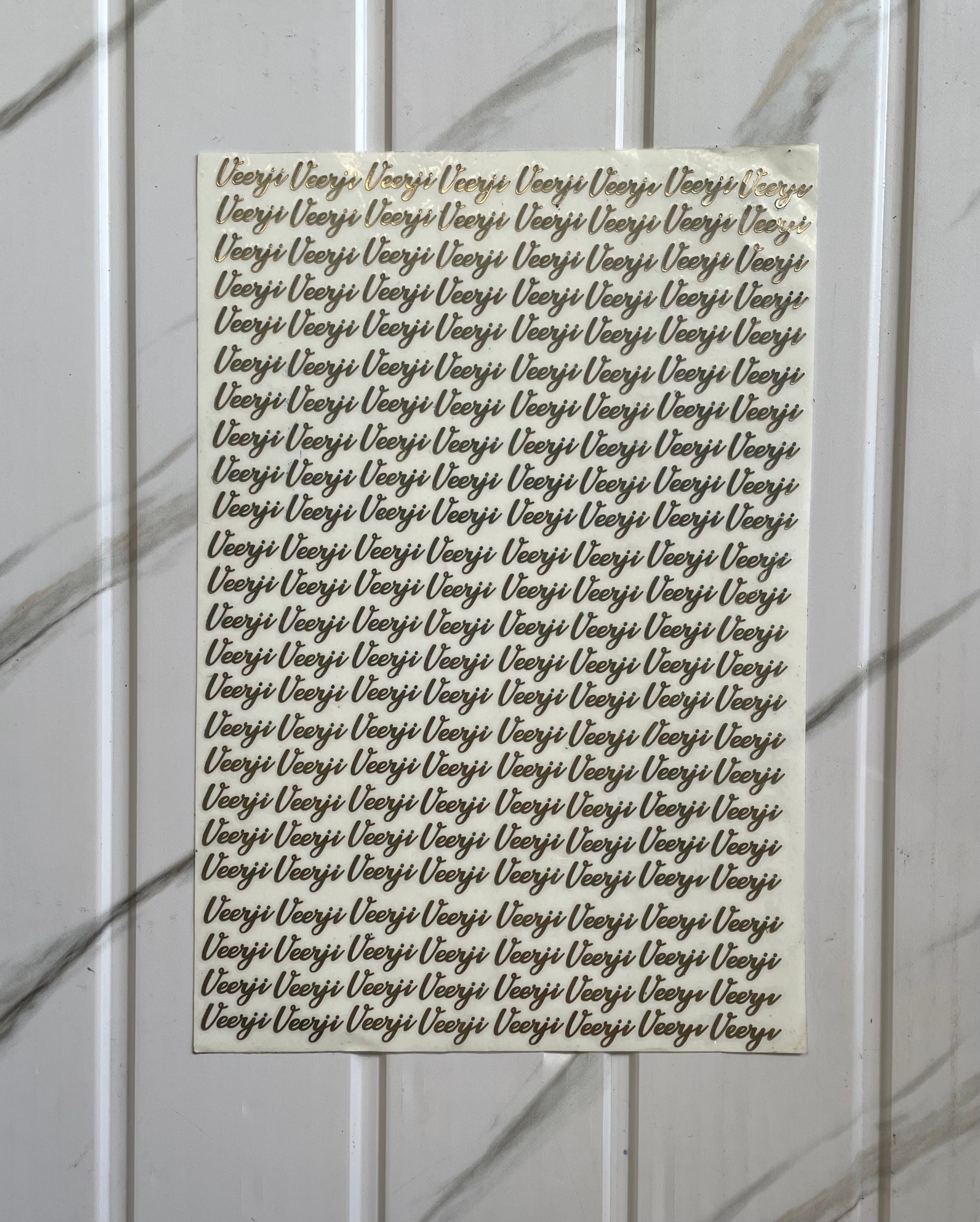 Rakhi Metal Sheet - Veerji (A)