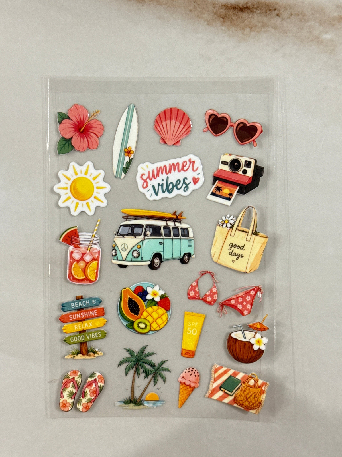 Beach Vibe (A) - Peel Of Sticker