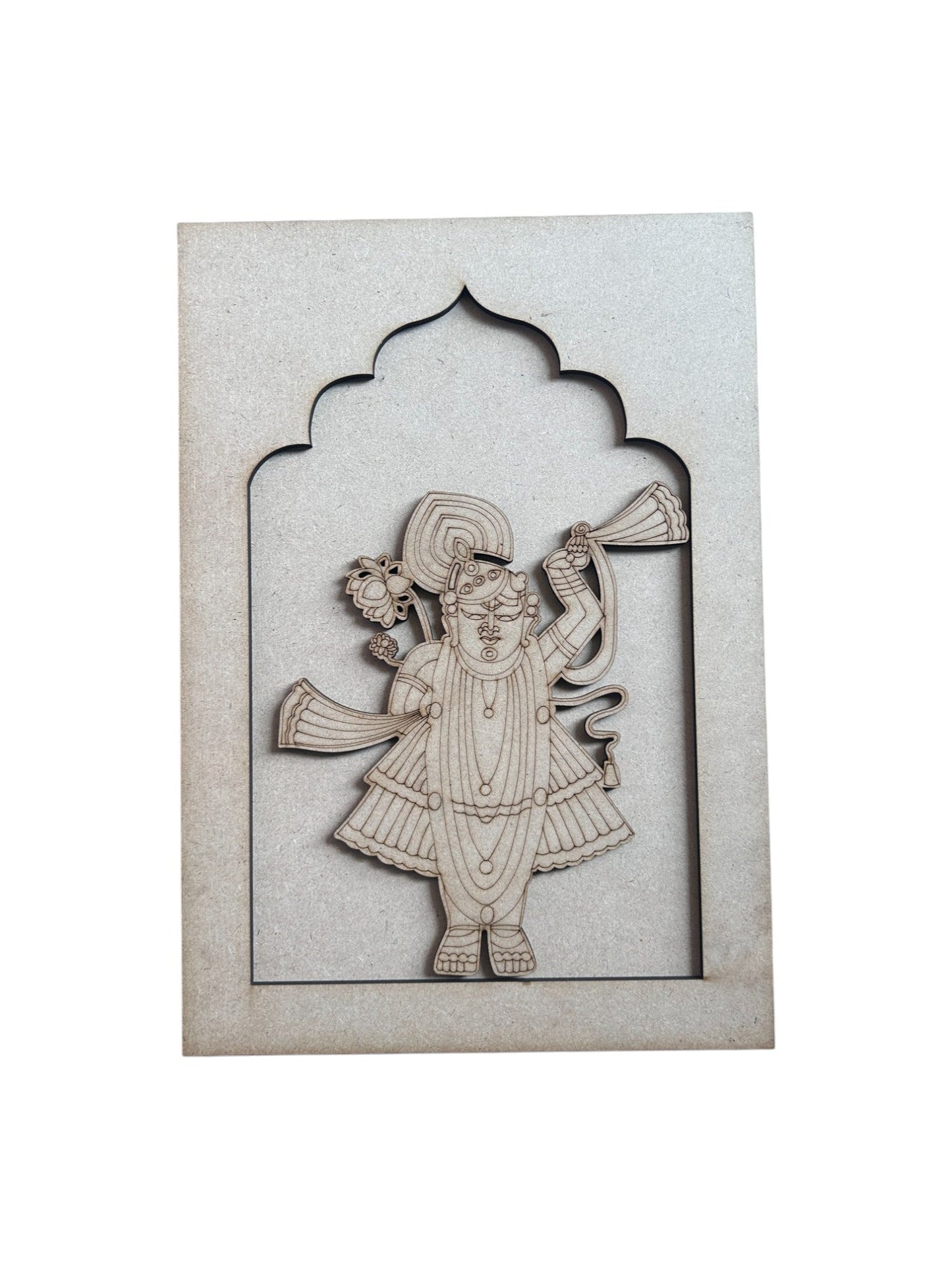Pre Marked With Cutting Mdf - Shrinathji (A) (Jharokha)