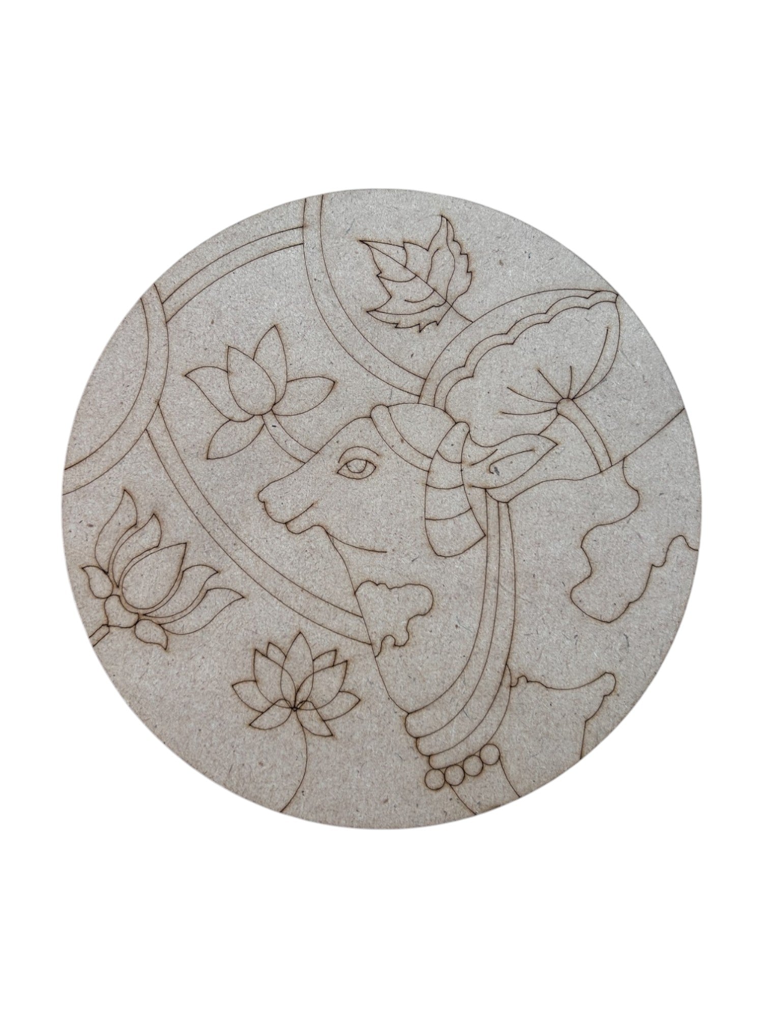 Pre Marked Round Cow Mdf (A)