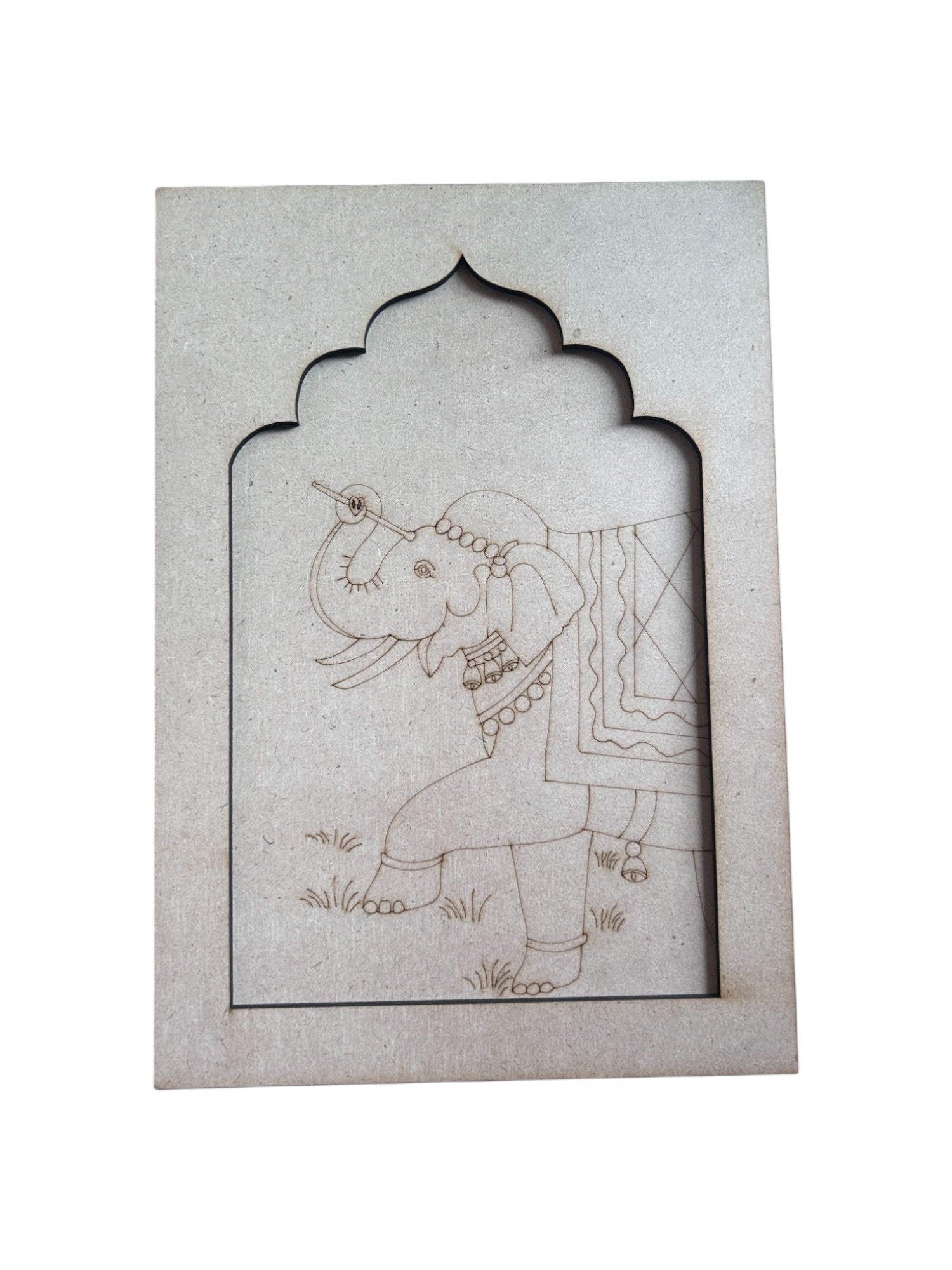 Pre Marked Mdf - Elephant (B) (Jharokha)