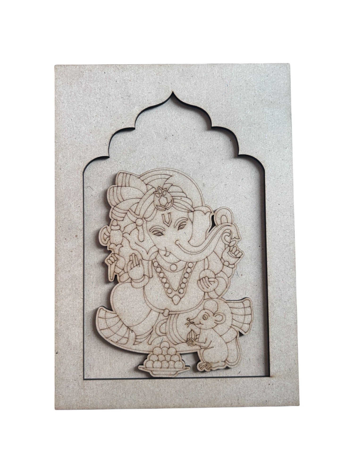 Pre Marked With Cutting Mdf - Ganeshji (Jharokha)