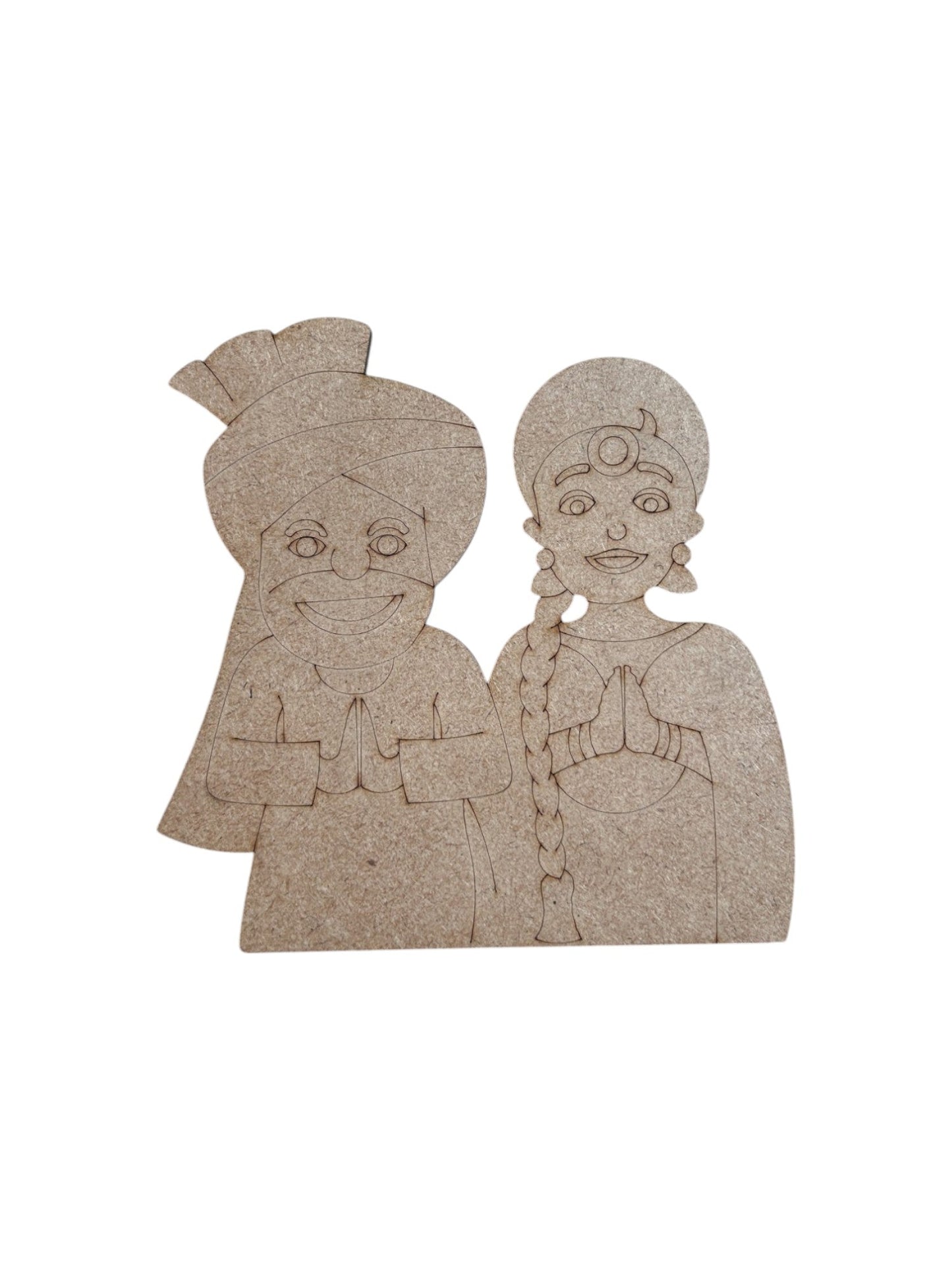 PRE MARKED PUNJABI COUPLE MDF