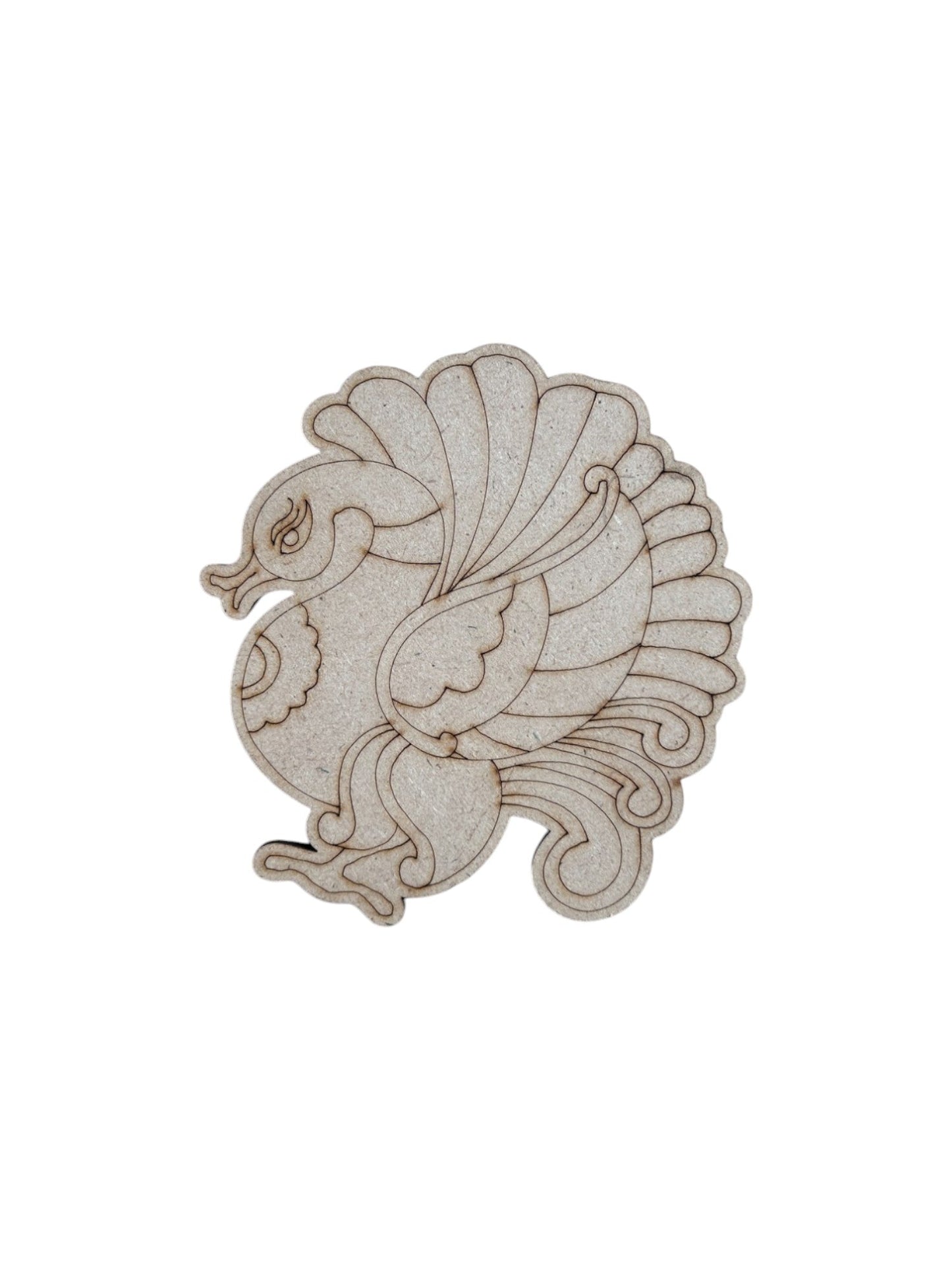 Pre Marked Peacock Mdf