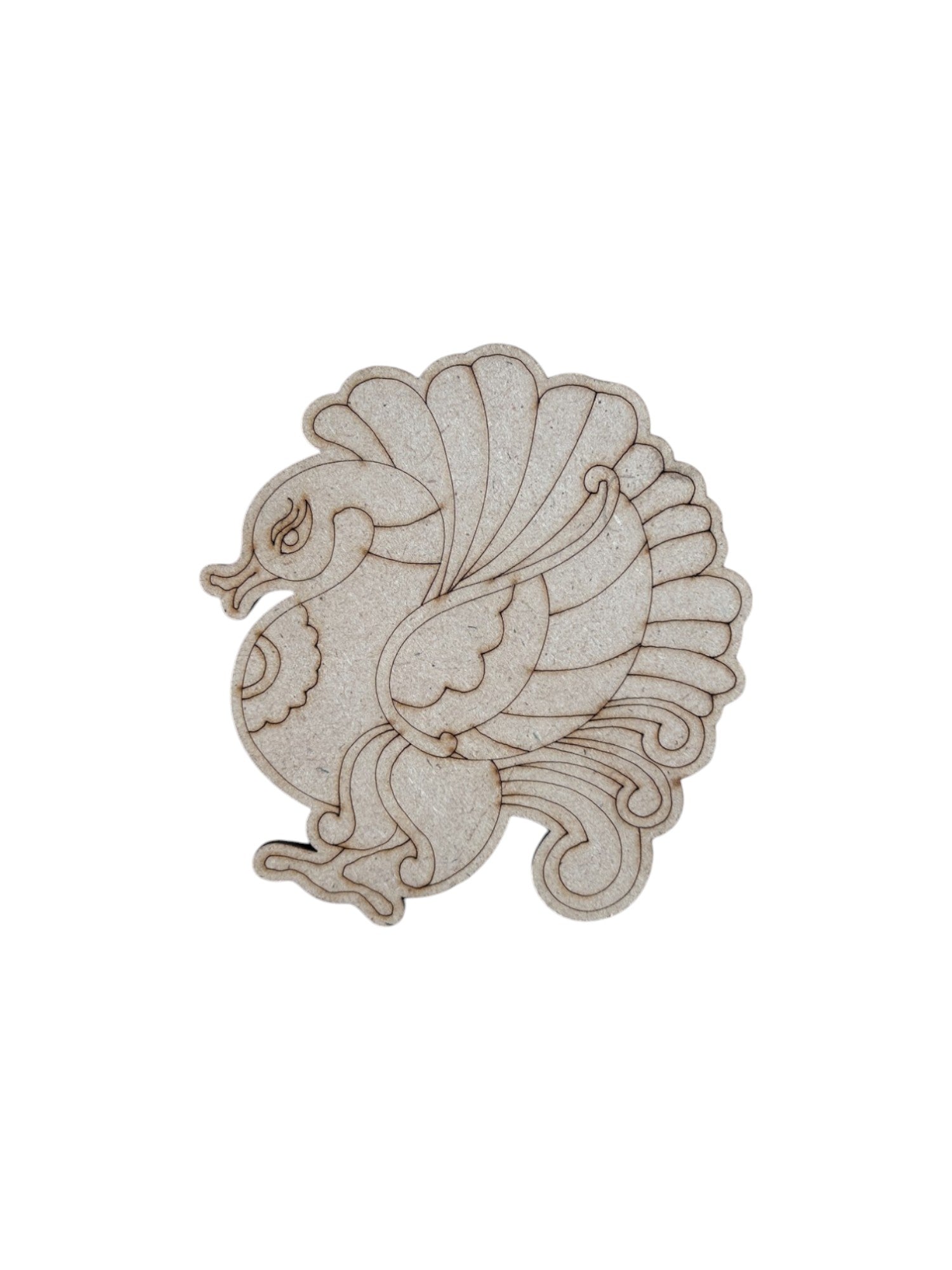 Pre Marked Peacock Mdf