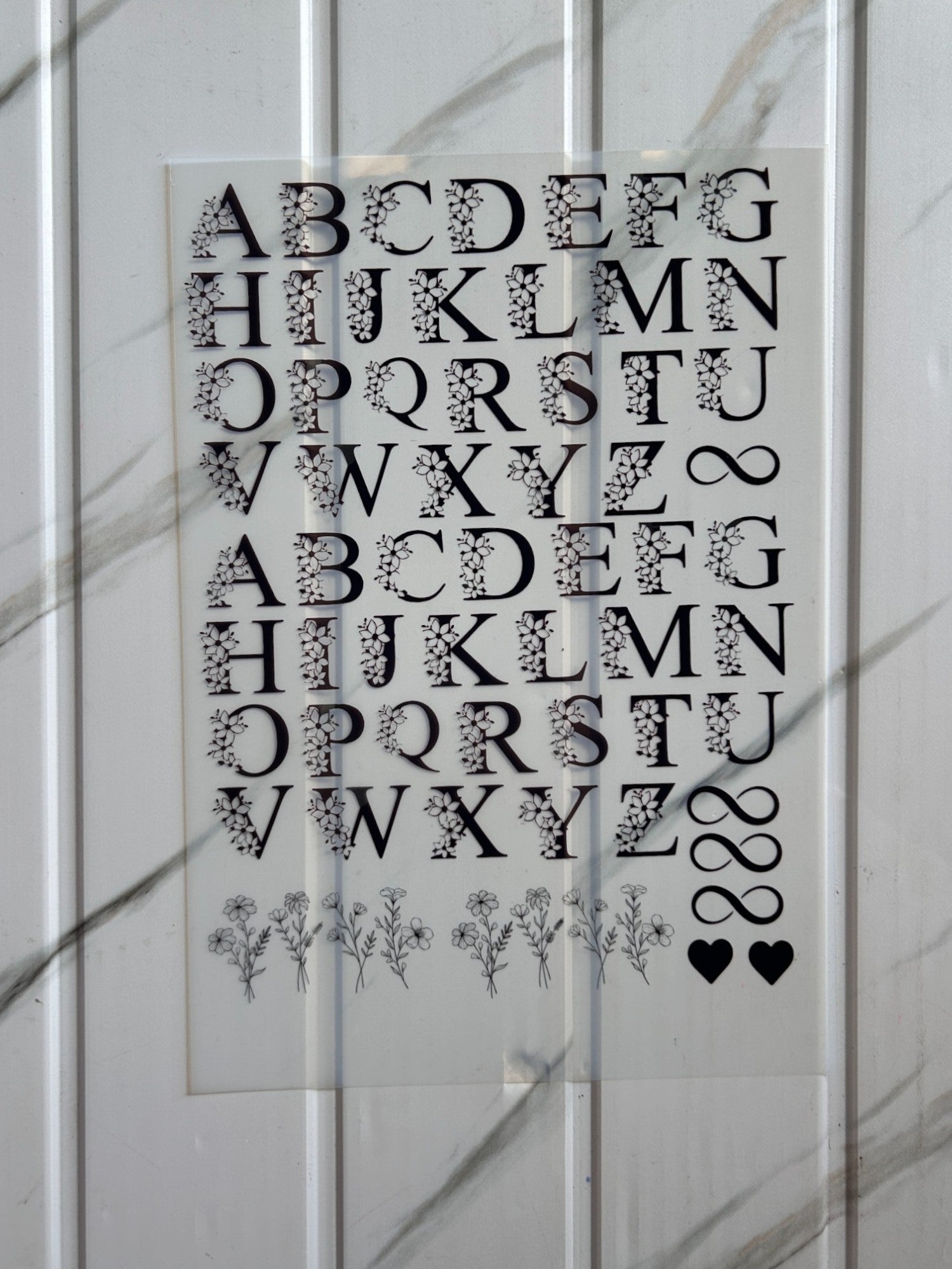 Insert Sheet - Alphabet