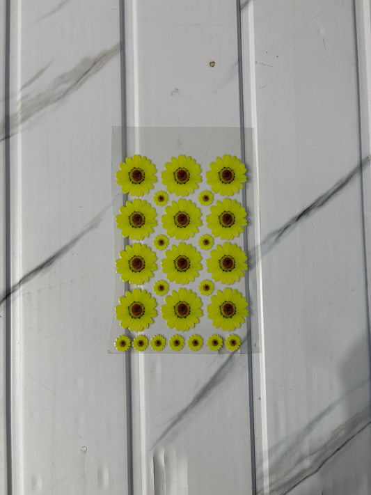 Lemon Yellow Daisy - Peel Of Sticker