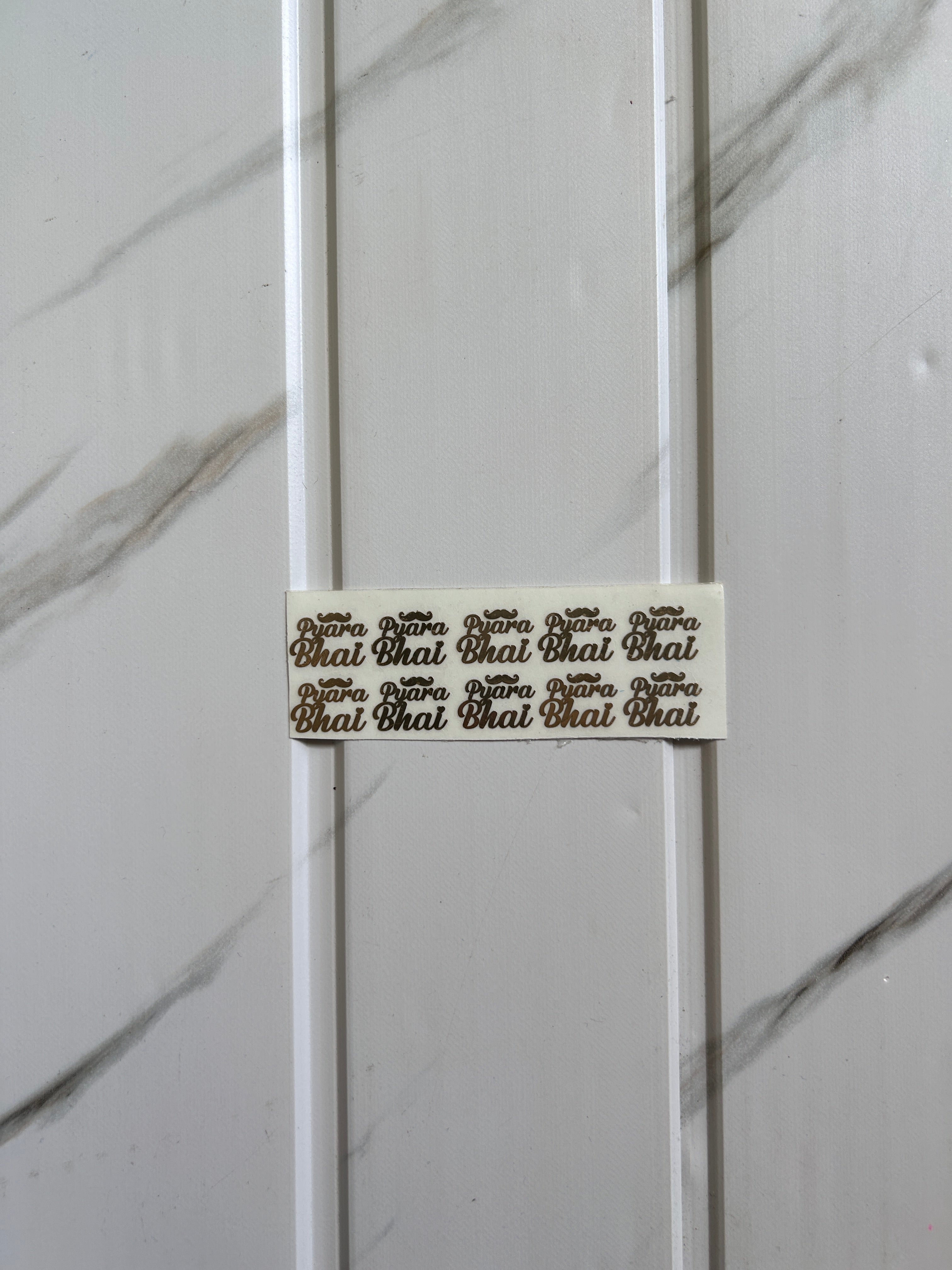 Rakhi Metal Sticker - Pyara Bhai (A)