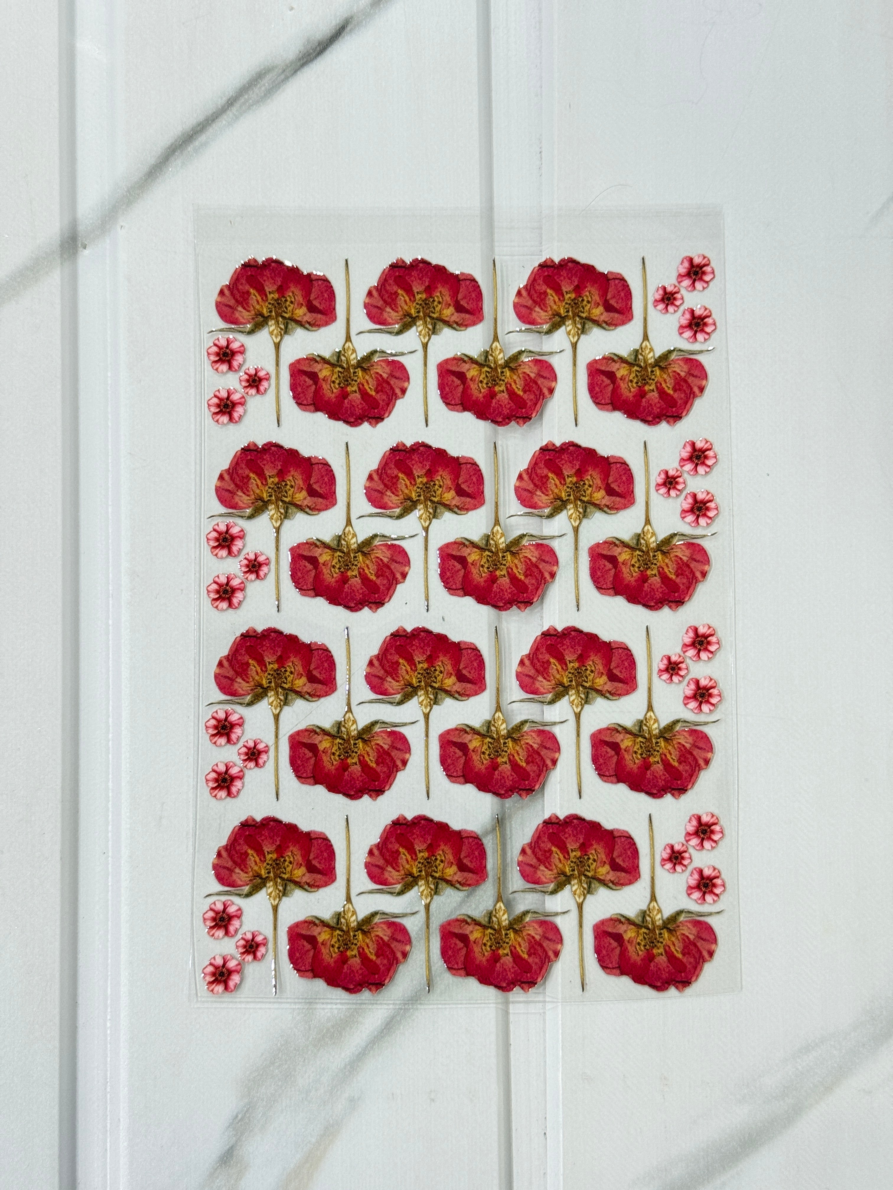 Dried Rose (A) - Peel Of Sticker