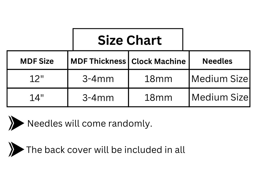 Mdf Clock Set (A)