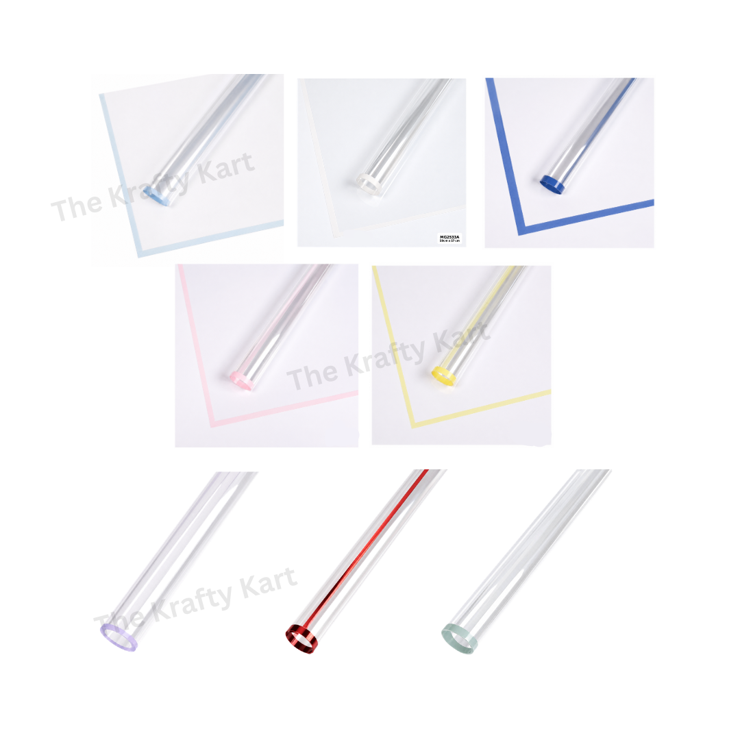 Wrapping Paper Plastic (Transparent)(5 Sheets)