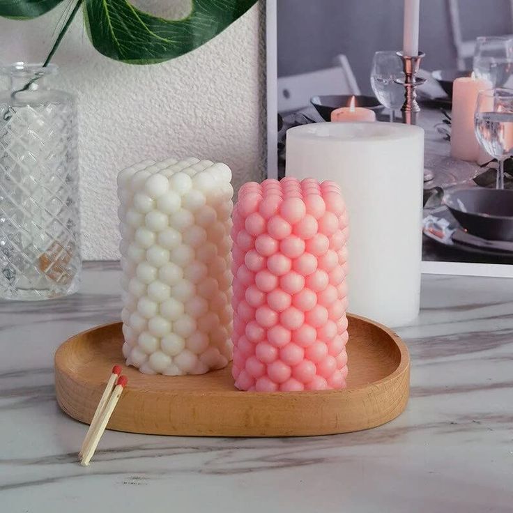 Big Standing Bubble Candle Mould