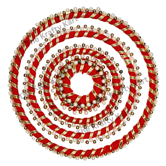 Traditional Pearl Ring (Red)