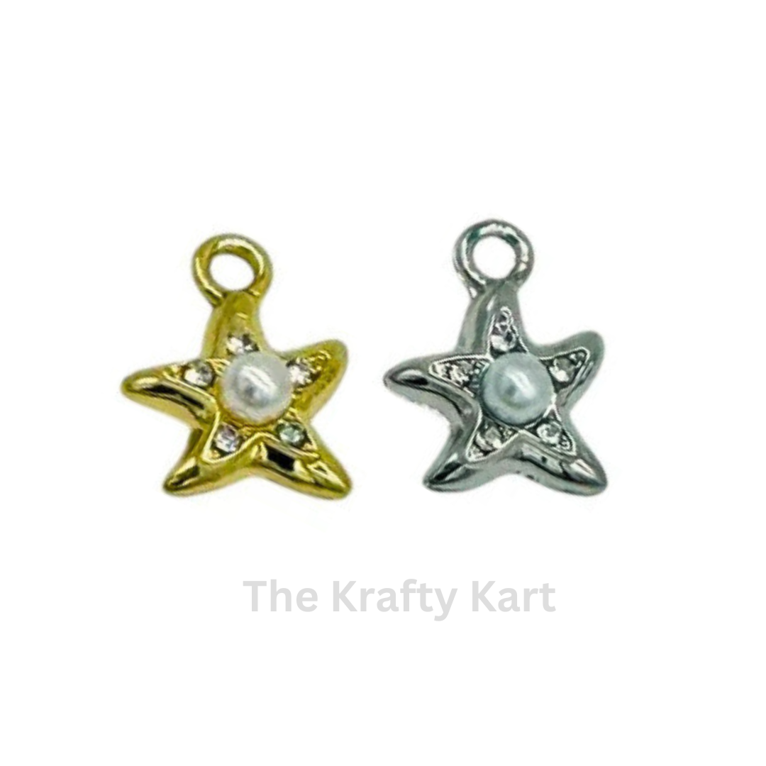 Anti-Tarnish Starfish Charm Pendant (A)