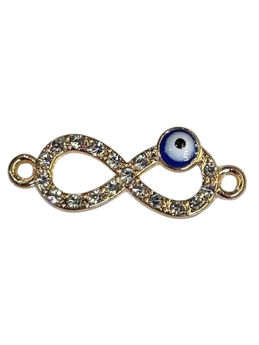 INFINITY WITH EVIL EYE RAKHI CHARM