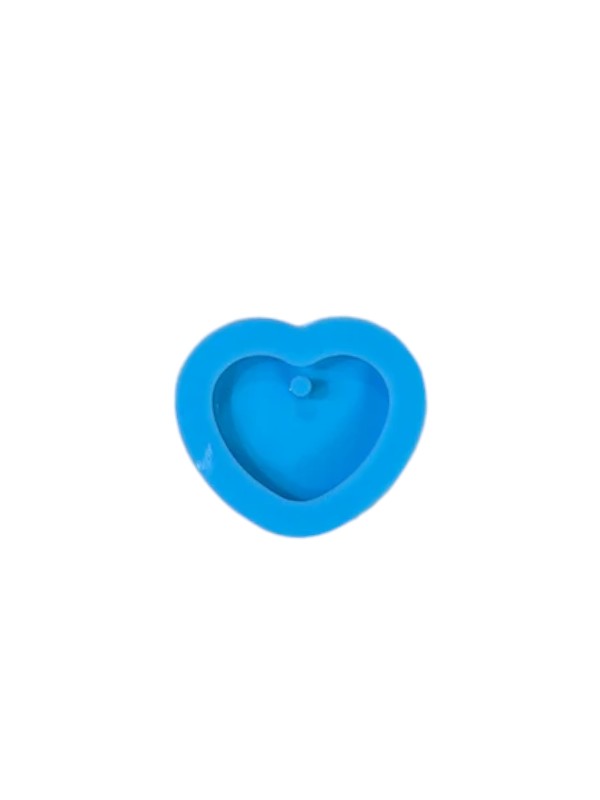 HEART BORDER KEYCHAIN BLUE MOULD