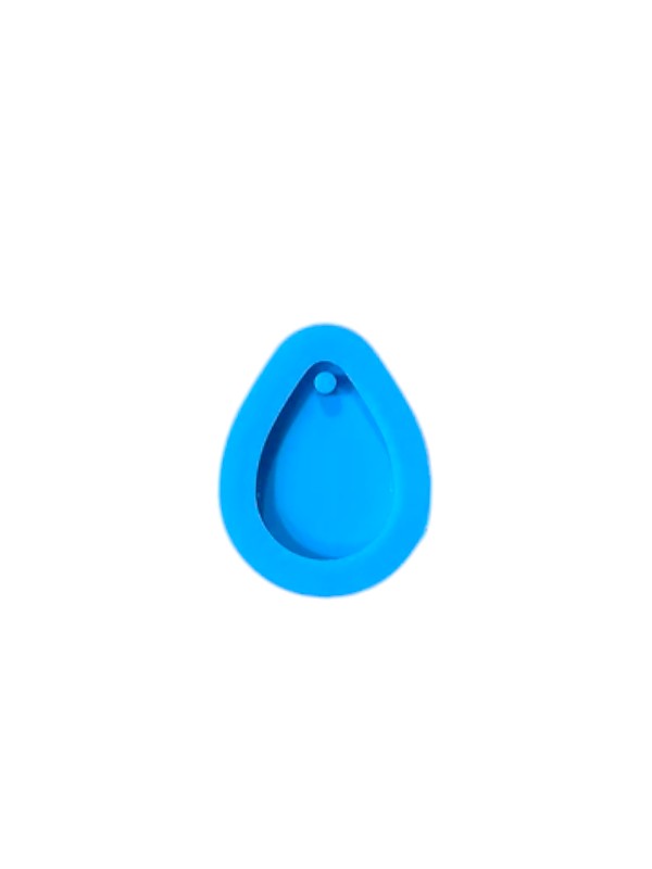 Drop Border Keychain Blue Mould