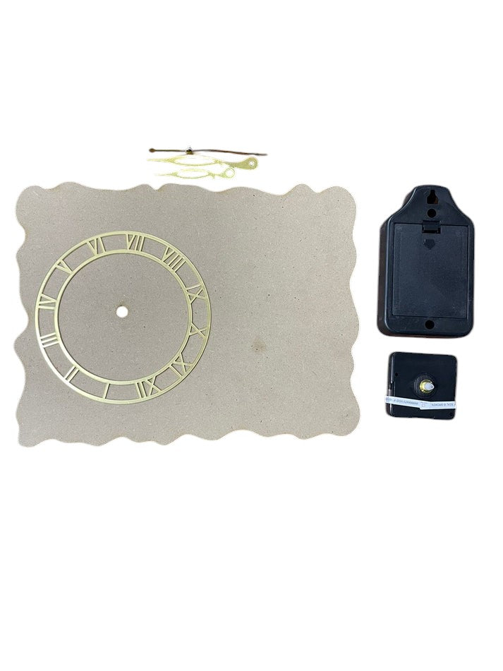 Mdf Agate Clock Set
