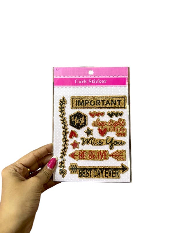 JOURNAL - CORK SHEET STICKER (B)