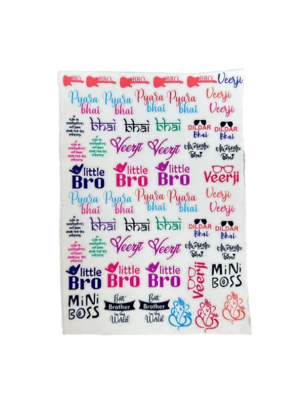 Colourful Rakhi Sheet