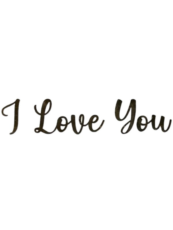 METAL STICKER- I LOVE YOU